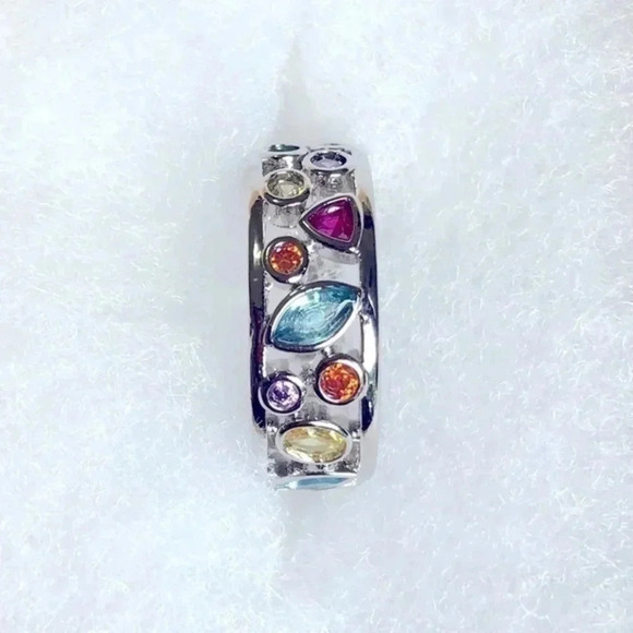 Semi Precious Gemstone 925 Silver Ring NWT - Picture 3 of 4